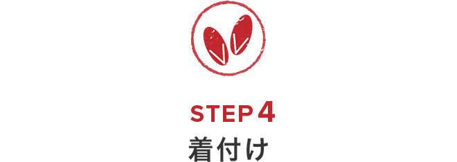 成人式当日の流れ　STEP4　着付け