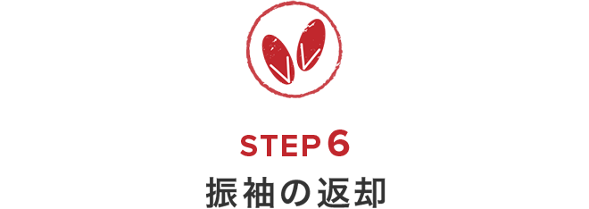 成人式当日の流れ　STEP6　振袖の返却